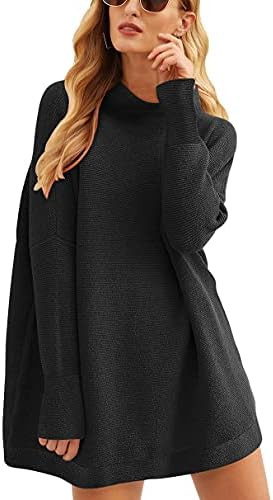 ANRABESS Women Oversized Casual Loose Turtleneck Long Sleeve Slouchy Baggy Knit Tunic Sweaters Pu... | Amazon (US)