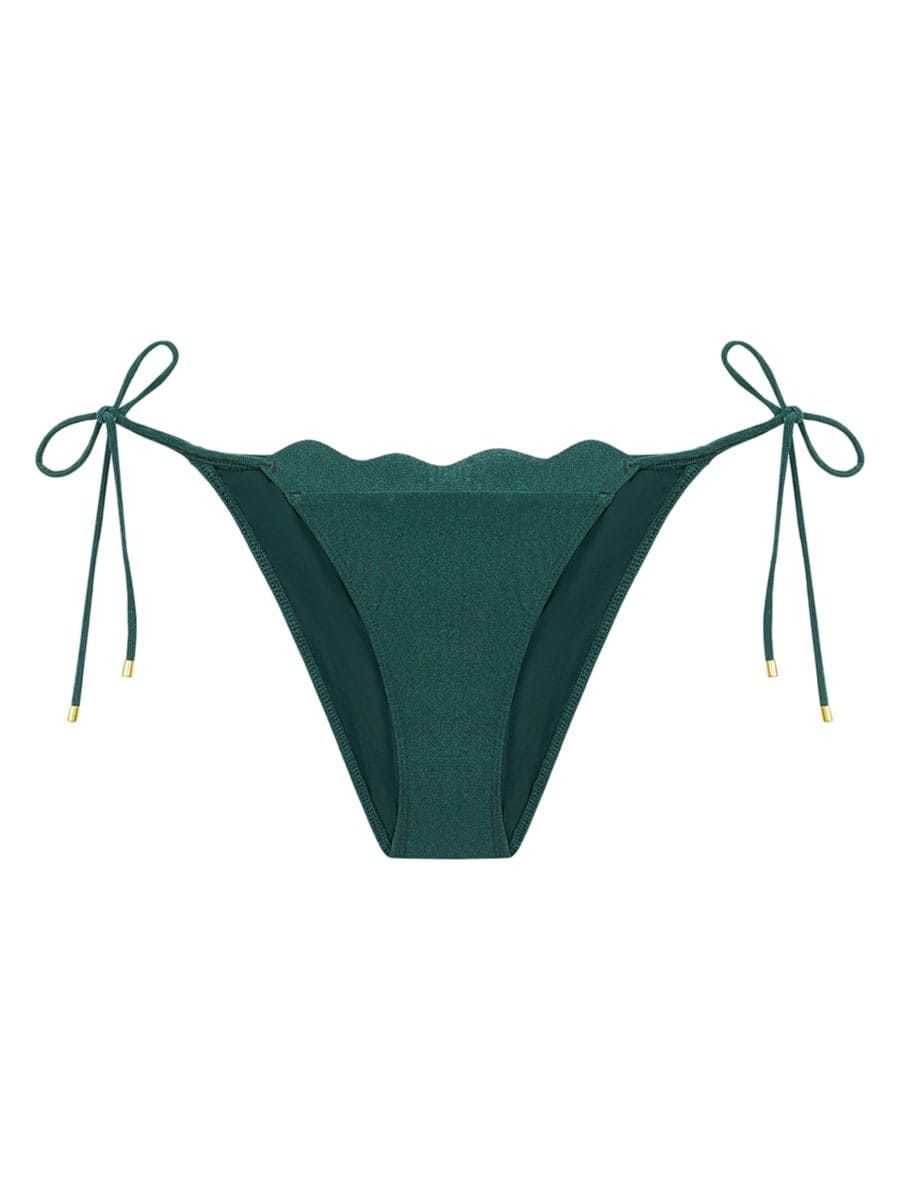 Solid Lou Shimmer Bikini Bottom | Saks Fifth Avenue