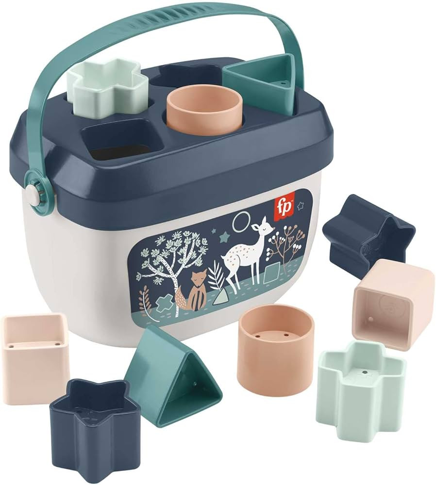 Fisher-Price Stacking Toy Baby’s First Blocks Set of 10 Shapes for Sorting Play Ages 6+ Months,... | Amazon (US)