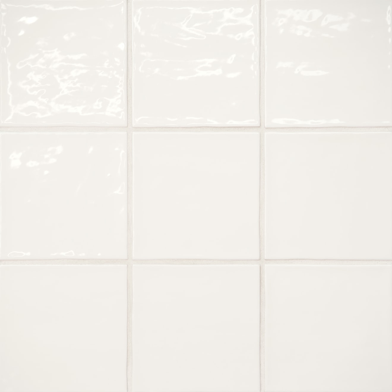 Marin 4" x 4" Ceramic Wall Tile in Pearl White | Bedrosians Tile & Stone