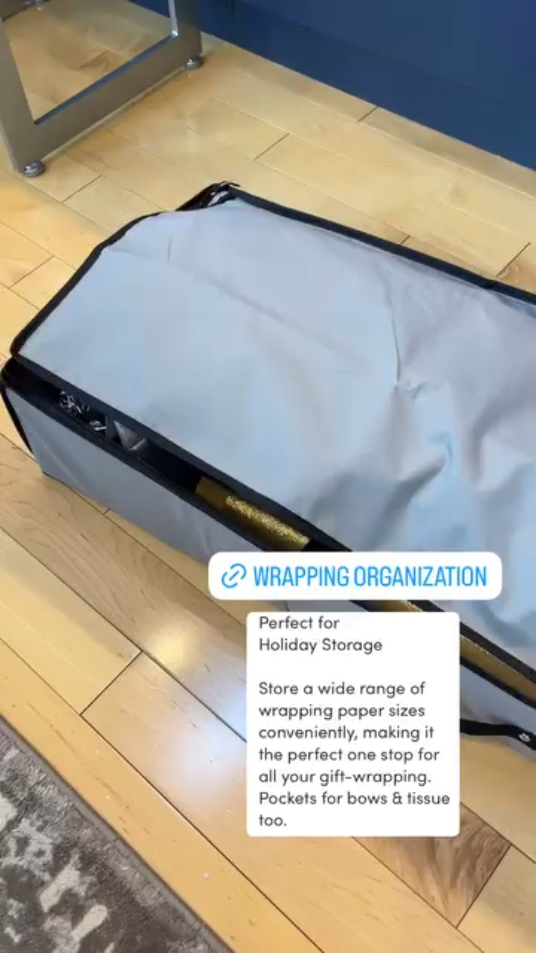 Perfect for Holiday Storage 

Store a wide range of wrapping paper sizes conveniently, making it the perfect one stop for all your gift-wrapping. Pockets for bows & tissue too. 

#LTKHoliday