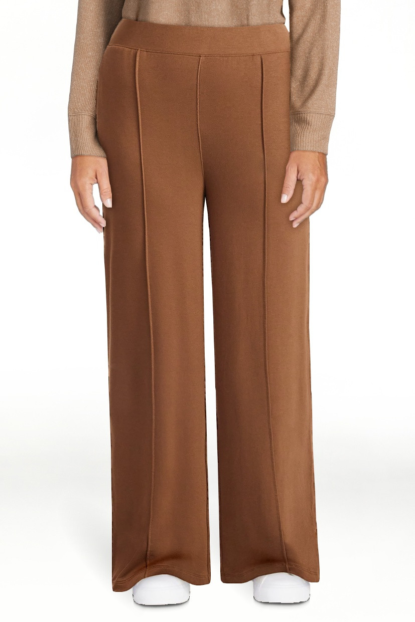 Time and Tru Women's Knit Wide Leg Pants, Sizes XS-XXXL | Walmart (US)