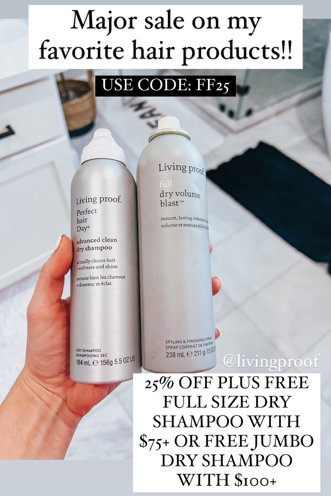 Major sale on my favorite Living Proof hair products!! Use code: FF25

#LTKBeauty #LTKSaleAlert #LTKSummerSales