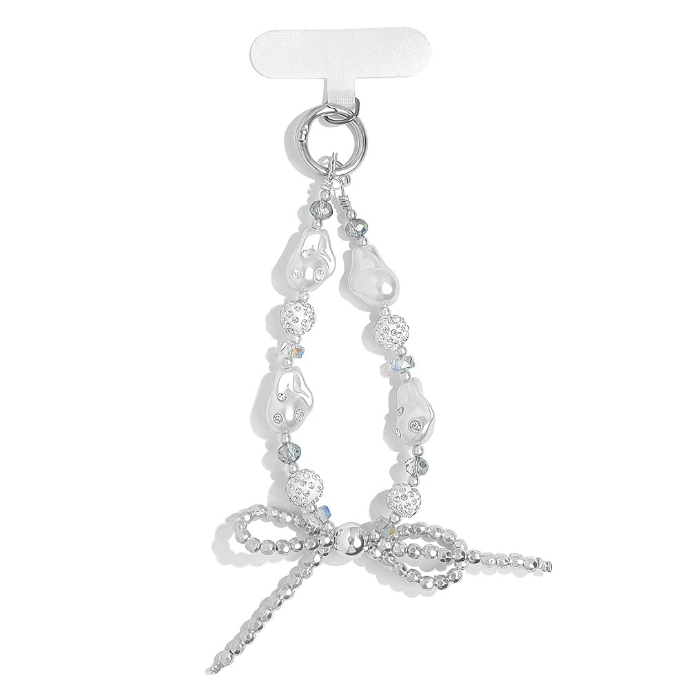 Cute Phone Wrist Strap Chic Beaded Cellphone Lanyard with Tether Tab Phone Charm Grip Strap for P... | Amazon (US)