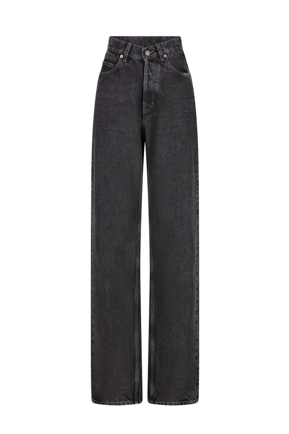 Saint Laurent V-Waist Long Baggy Jeans | Cettire Global