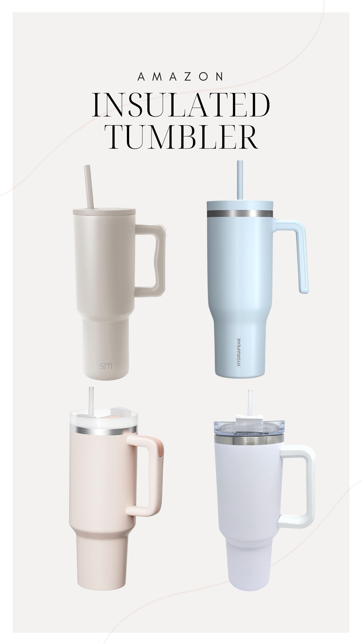 Amazon insulated tumblers!


Stanley, water cup, tumbler 