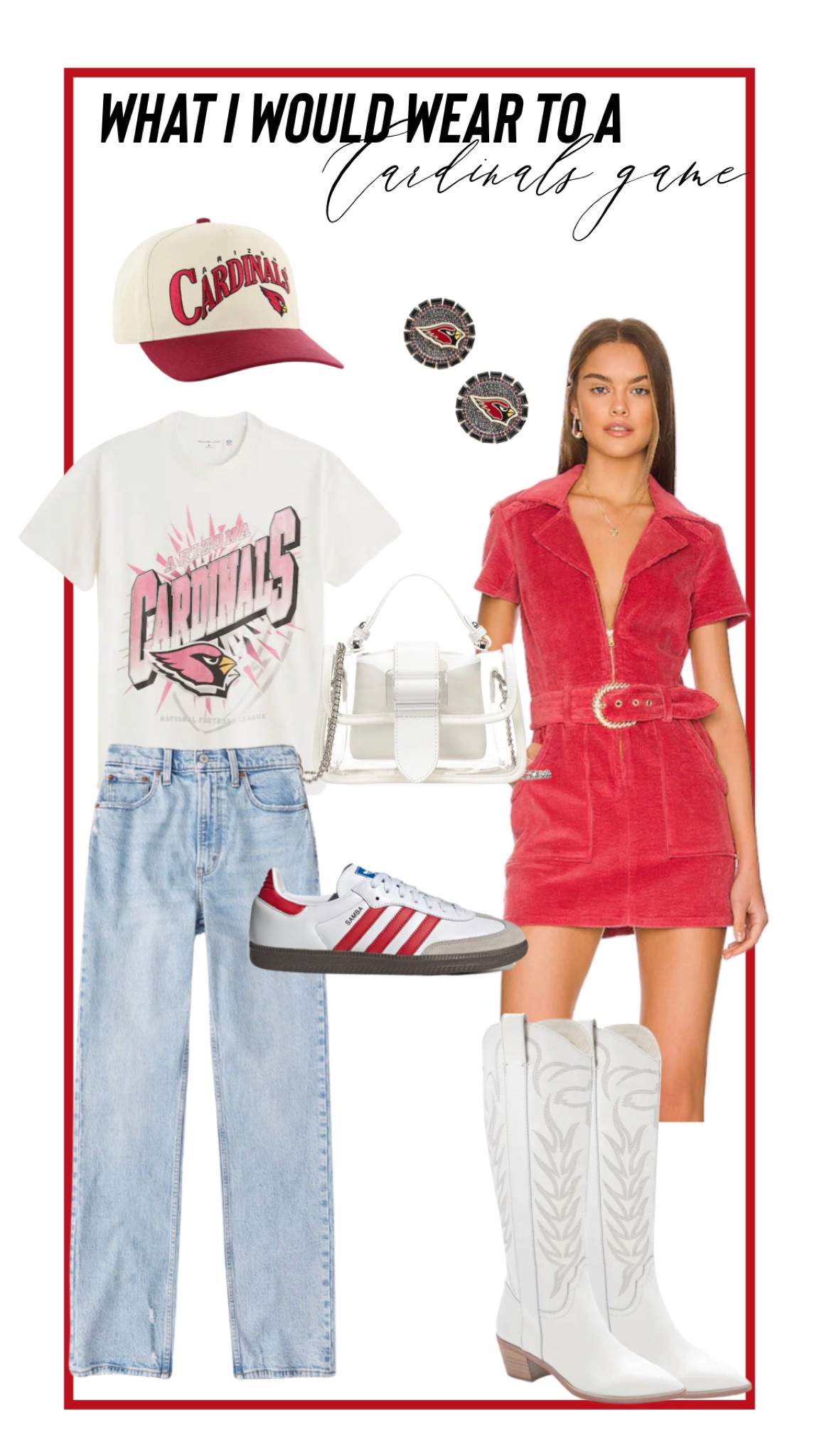 Arizona Cardinals Gameday Outfits 

NFL Gameday outfits, cardinals game, OOTD Football season

#LTKfindsunder50 #LTKsalealert #LTKSeasonal