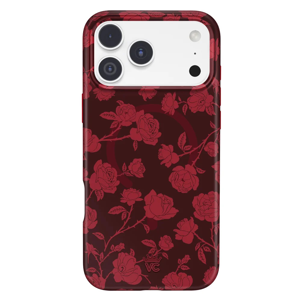 Dark Cherry Floral iPhone Case | Velvet Caviar