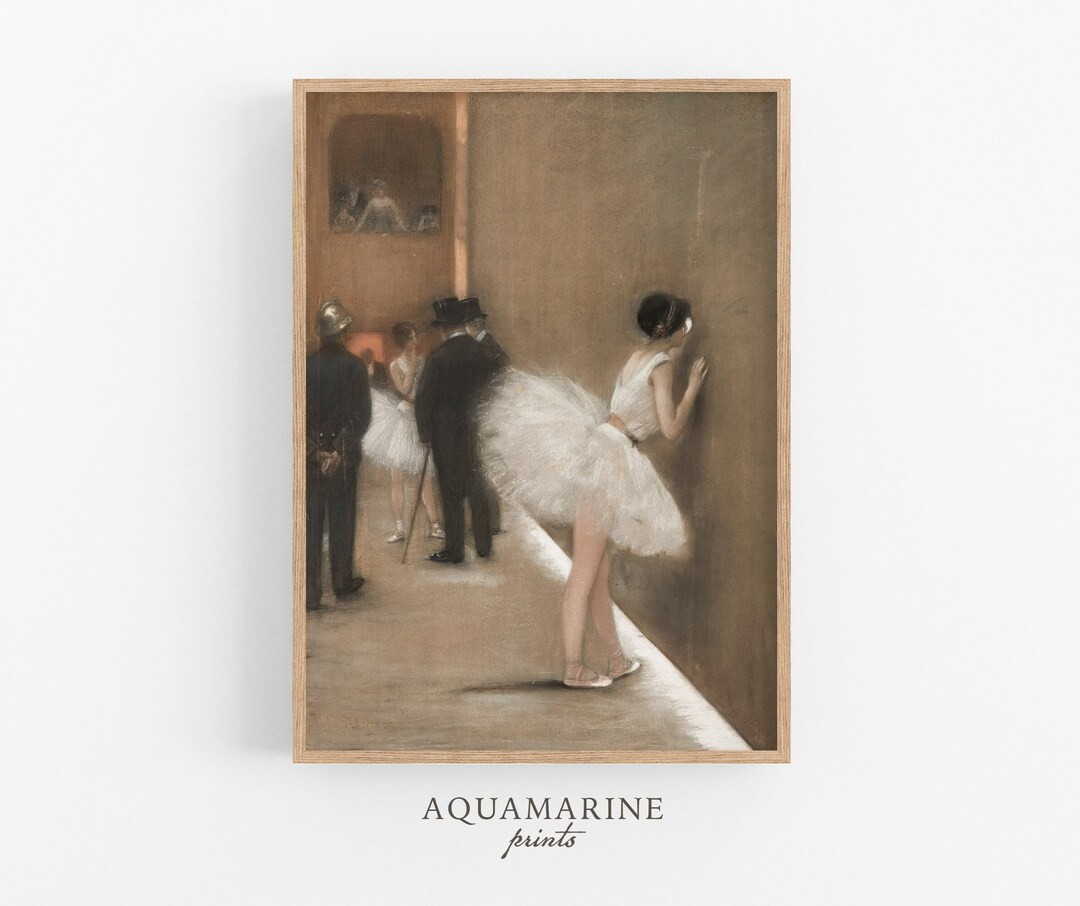 Ballerina Vintage Print, Dancer Painting, Ballet Wall Art, French Wall Decor, Girls Room Wall Art... | Etsy (US)