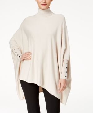 Alfani Turtleneck Poncho Sweater, Created for Macy's | Macys (US)