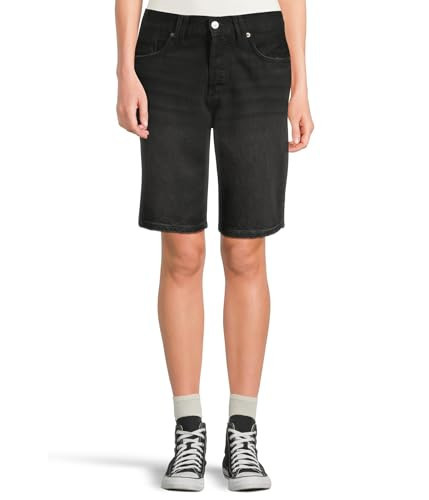 Free People Montana Shorts for Women - Pure Cotton Construction - Mid-Rise Waist - Pull-on Style Lights Out 31 One Size | Amazon (US)