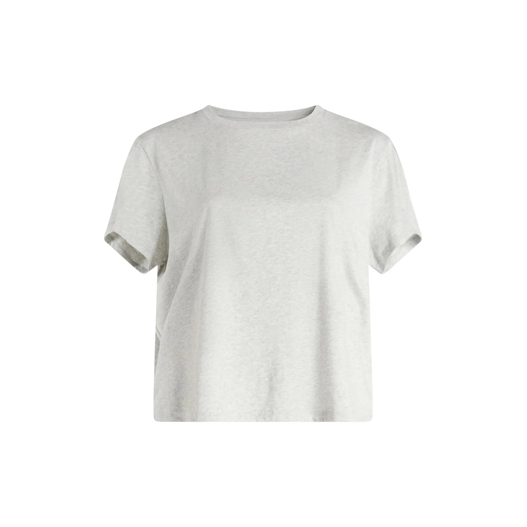 Free Assembly Women's and Women's Plus Cotton Cropped Boxy Tee with Short Sleeves, Sizes XS-4X | Walmart (US)