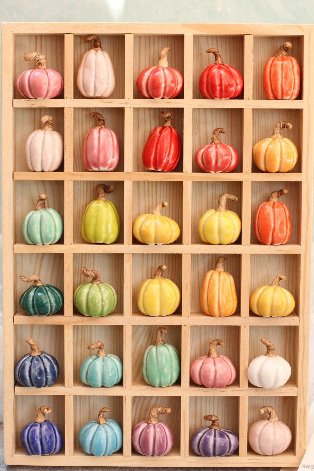 SMALL ceramic pumpkin solid color // fall decor // small pottery pumpkin // thanksgiving table/ t... | Etsy (US)