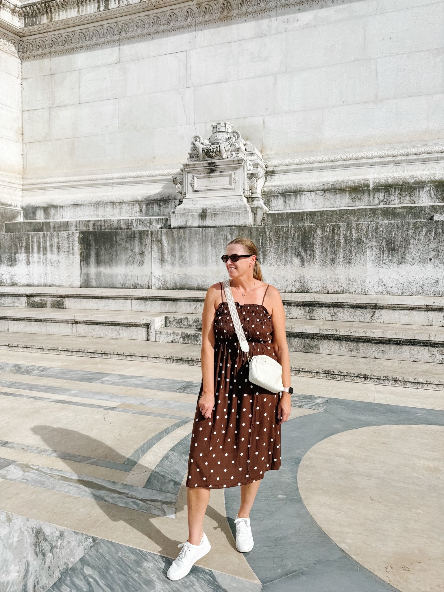 Day 1  ROME OUTFIT

Polka dot dress, vacation dress, 
European summer vibes, style over 40,

#LTKdresses #LTKtravel #LTKmidsize