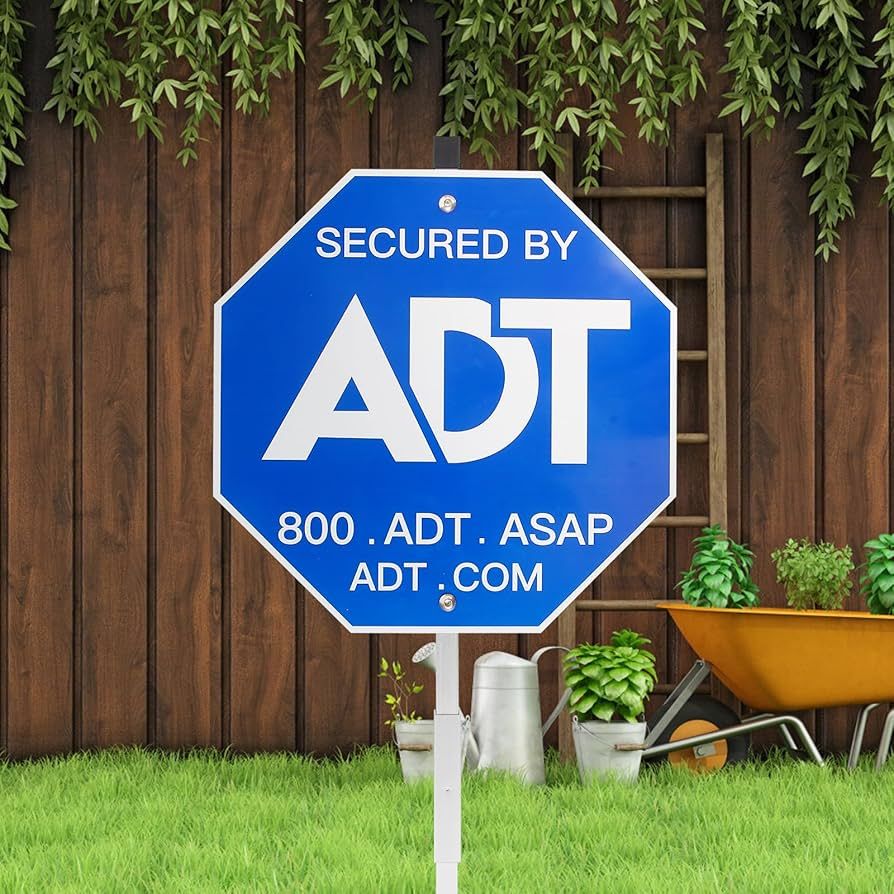 Security Signs 28" ADT Yard Sign with Aluminum Stake, Heavy Duty Weatherproof | Amazon (US)