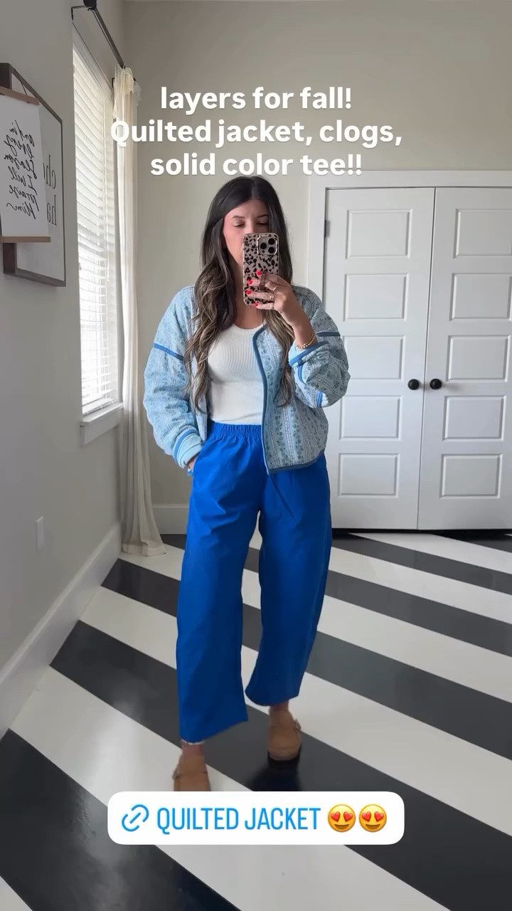 Our favorite red pants now come in blue! Wearing my true size xs!

Code everydaysmitten on Loopy Case

Work outfits, teacher outfits, fall outfits, quilted jacket, comfy outfit, back to school, casual, fall

#LTKmomlife #LTKOver40 #LTKPetite