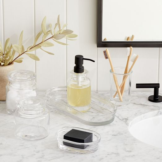 Apothecary Glass Bath Accessories | West Elm (US)