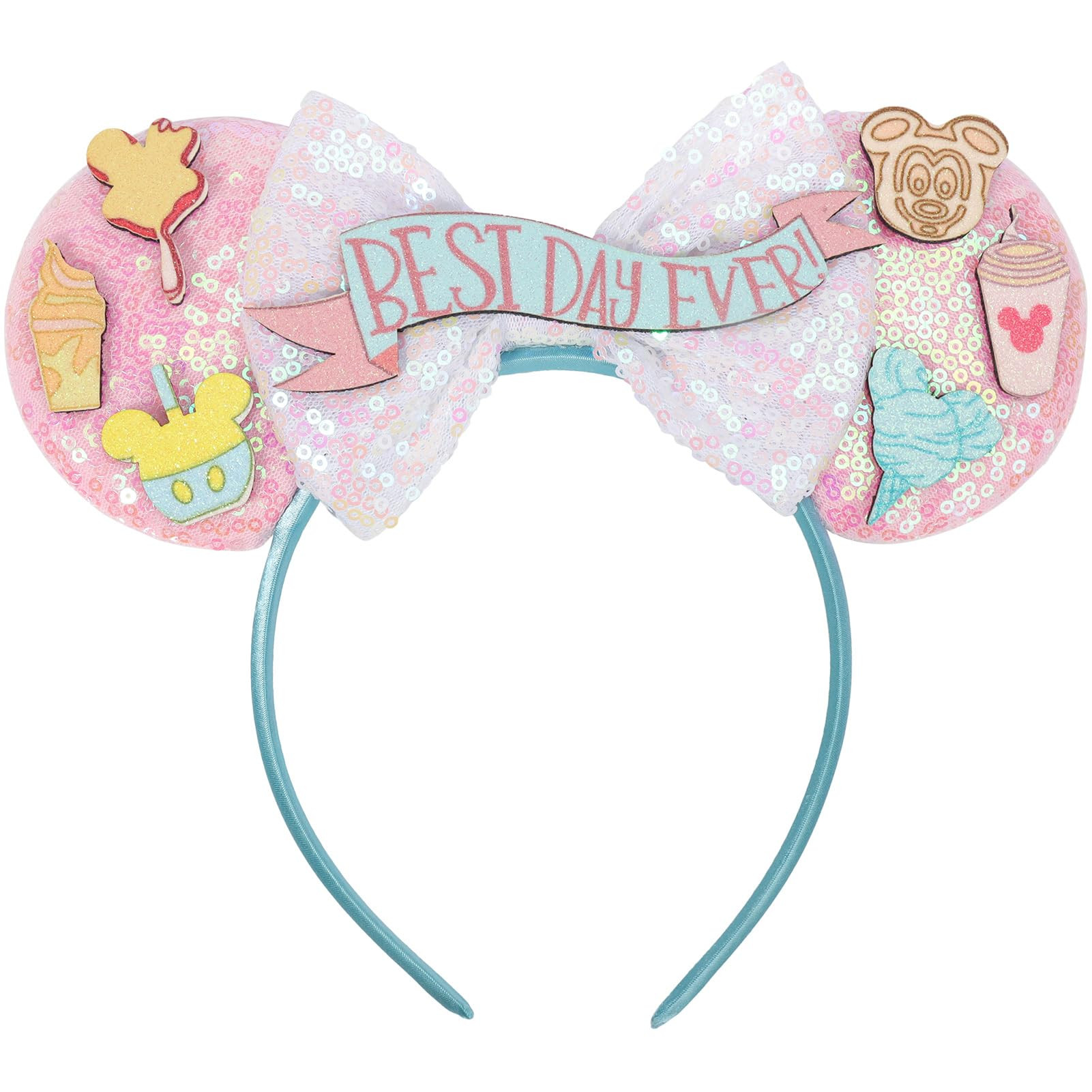 Mouse Ears Headband, Birthday Mouse Ears for Women Girls, Park Ears for Trips Birthday Decoration... | Amazon (US)