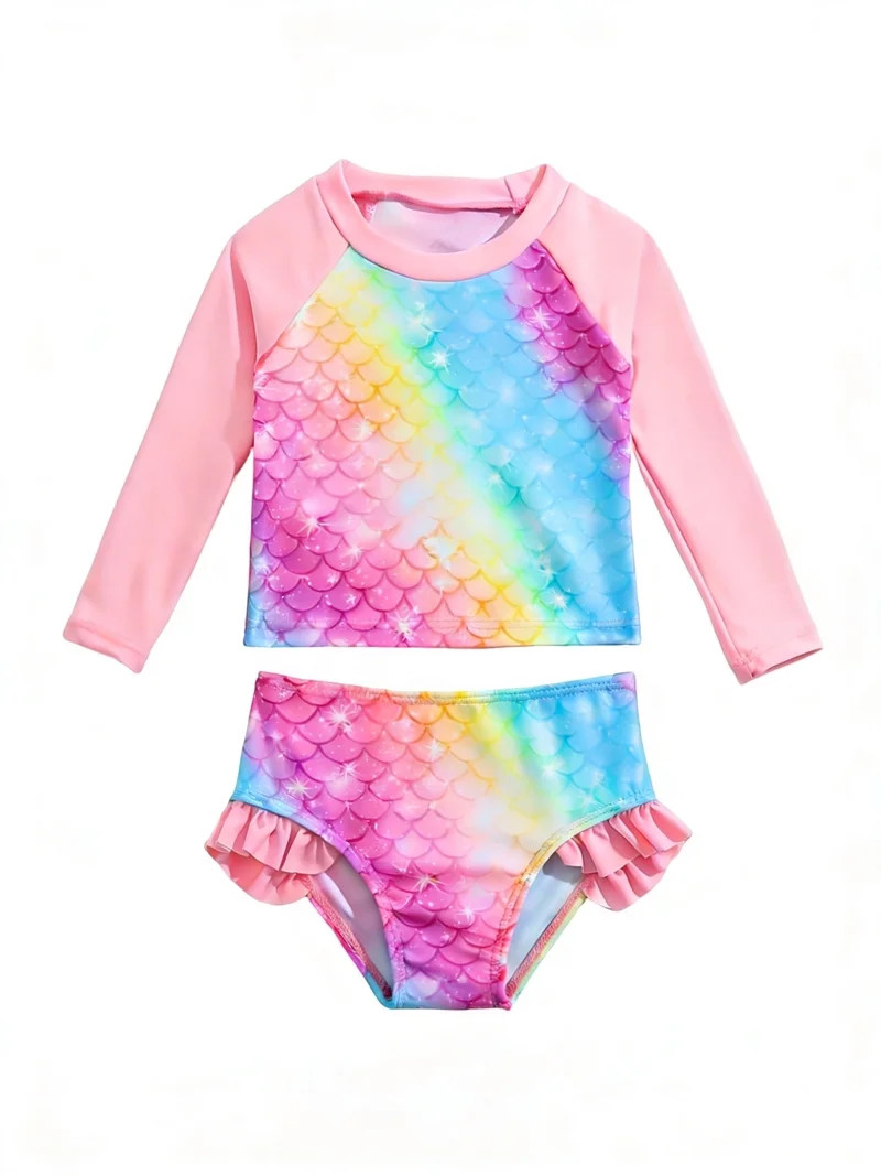Toddler Girls Rash Guard Sets with Bikini Bottoms Swimwear\uff084-7Y\uff09 | Walmart (US)