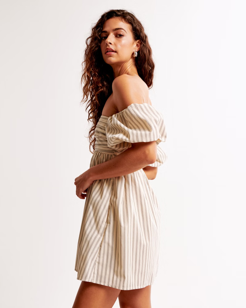 Women's Emerson Off-The-Shoulder Skort | Women's Dresses & Jumpsuits | Abercrombie.com | Abercrombie & Fitch (US)