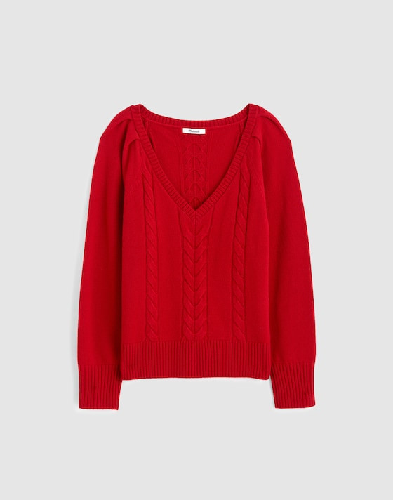 V-Neck Pullover Sweater in Merino Wool | Madewell