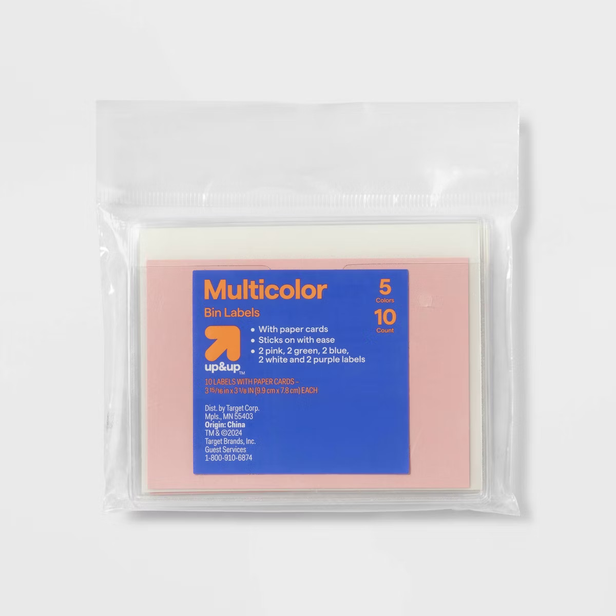 Adhesive Bin Labels with Paper Cards Multipack, Teacher Supplies - up&up | Target