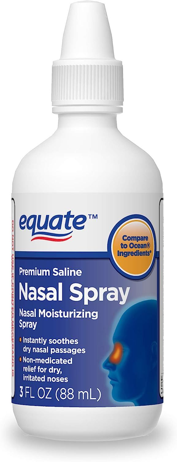 Equate Premium Saline Nasal Spray, 3 Fl Oz, Pack of 2 | Amazon (US)