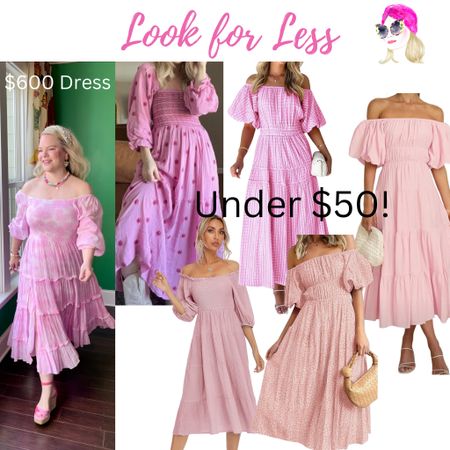The silhouette of my Love Shack Fancy dress is so flattering, but the retail on this is definitely a splurge. I found some similar dresses at an affordable price point.🩷

Summer dresses pink dresses off the shoulder dresses

#LTKfindsunder50 #LTKover40