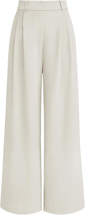 LILLUSORY Womens Wide Leg Dress Pants Hight Waisted Work Business Causal Loose Palazzo Trousers | Amazon (US)