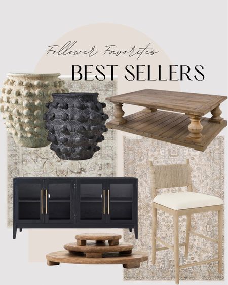 Your favorites from this week!! The minka pots are blowing me away this week and they are you too! You love them as much as I do! And my coffee table is  constant best seller!! And ever since I got my barstools you have been loving them. The wood risers from the McGee and co sale were a crowd favorite! Beigewhitegray 

#LTKstyletip #LTKSeasonal #LTKhome