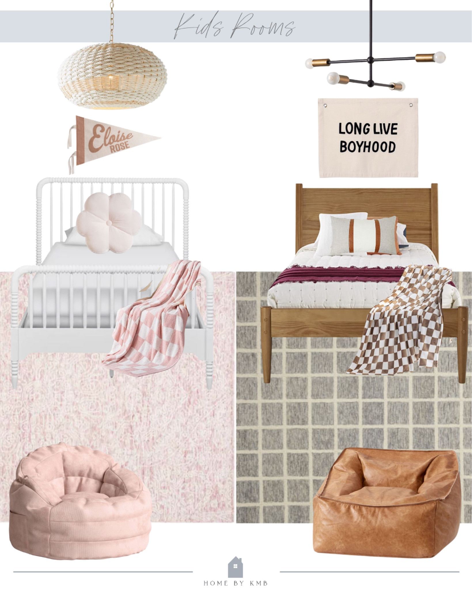 A girl and boy bedroom design for your kids! 

#LTKhome #LTKkids