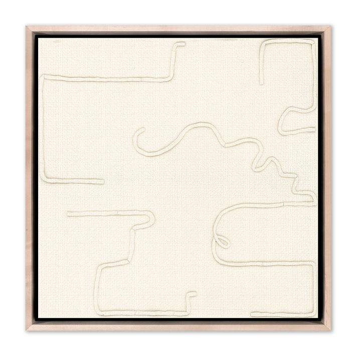 Squiggle II Alabaster Framed Wall Art by Black Bird Art Co. | West Elm (US)