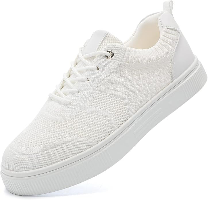 YETIER Women Platform Walking Sneakers Breathable Lace Up Casual Fashion Tennis Shoes Comfortable... | Amazon (US)