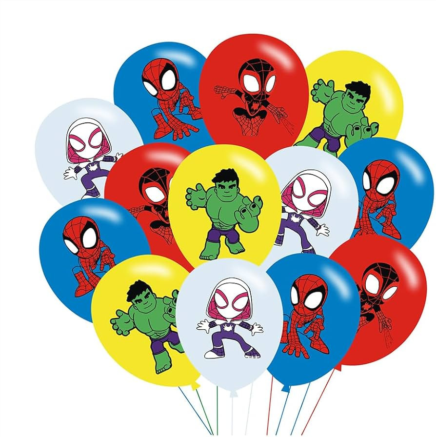 40pcs Spider and His Friends Birthday Party Balloons for Spider and His Friends Themed Birthday P... | Amazon (US)