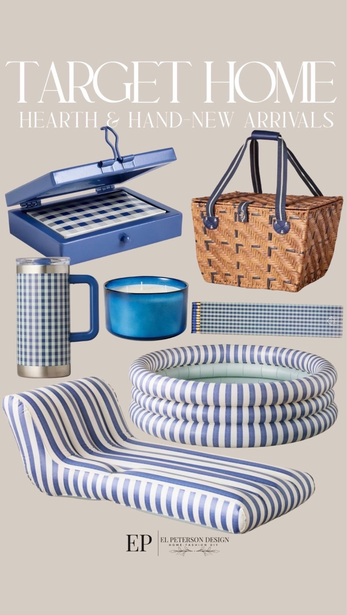 Target 
Hearth and Hand-New Arrivals
Picnic basket
Floats
Pool
Candle
Cup
Matches

#LTKHome