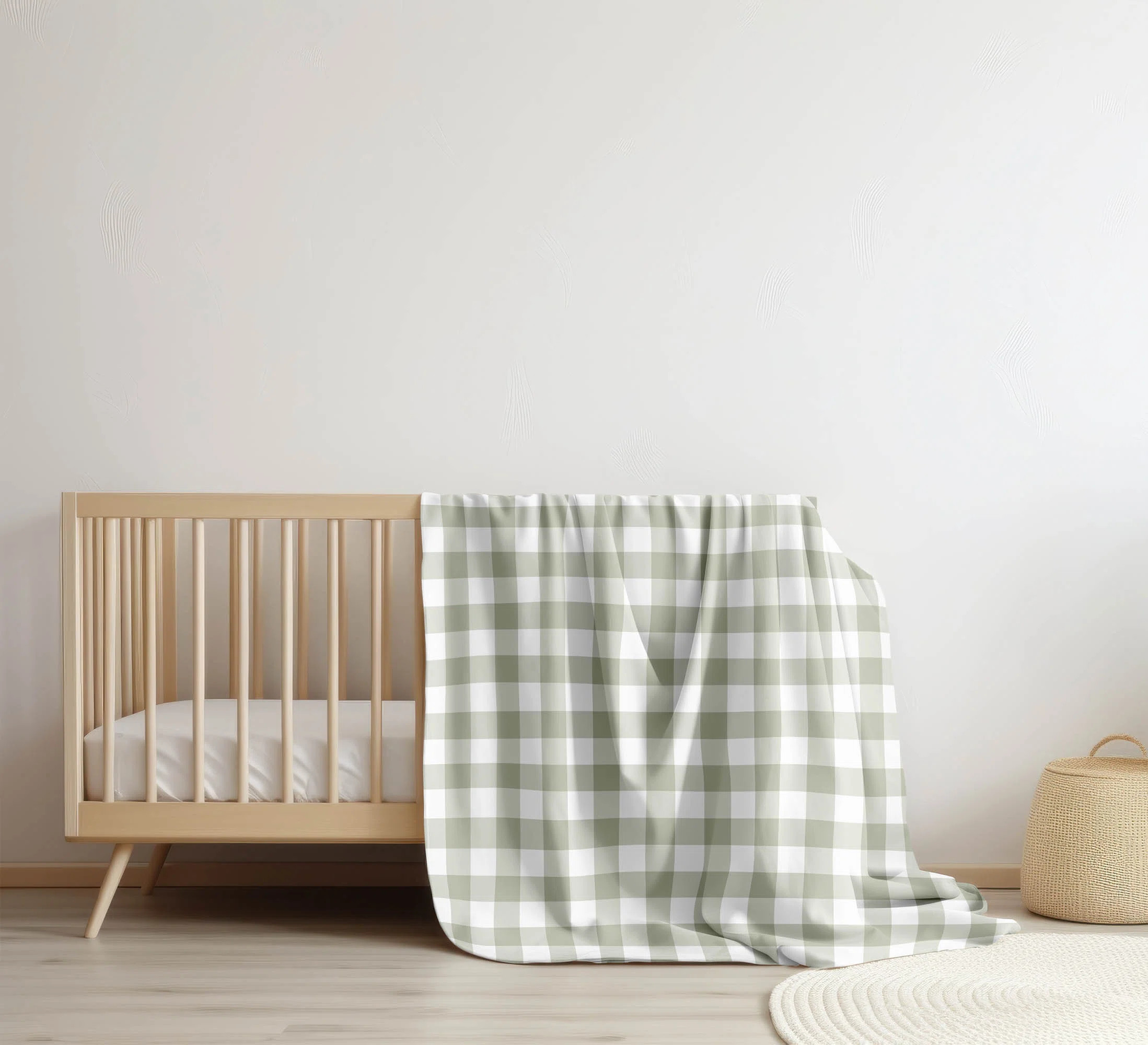 Proper Gingham Velveteen Fleece Blanket | Wayfair North America