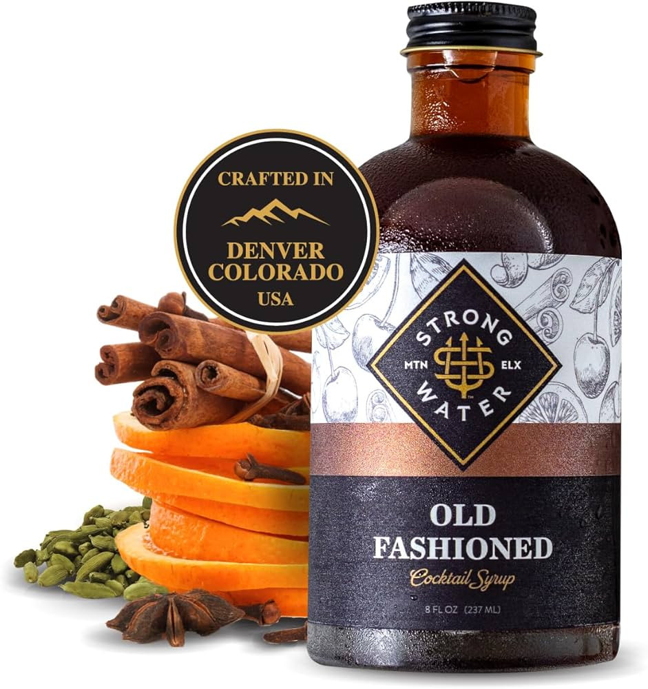 Strongwater Old Fashioned Mix - Makes 32 Cocktails - Handcrafted Old Fashioned Syrup with Bitters... | Amazon (US)
