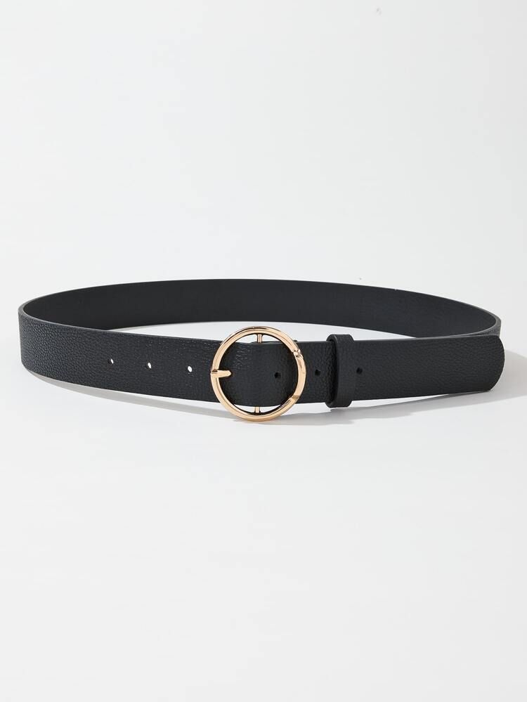 Round Buckle Belt With Punch Tool | SHEIN