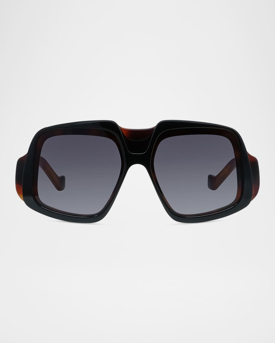 Loewe Anagram Acetate Shield Sunglasses | Neiman Marcus