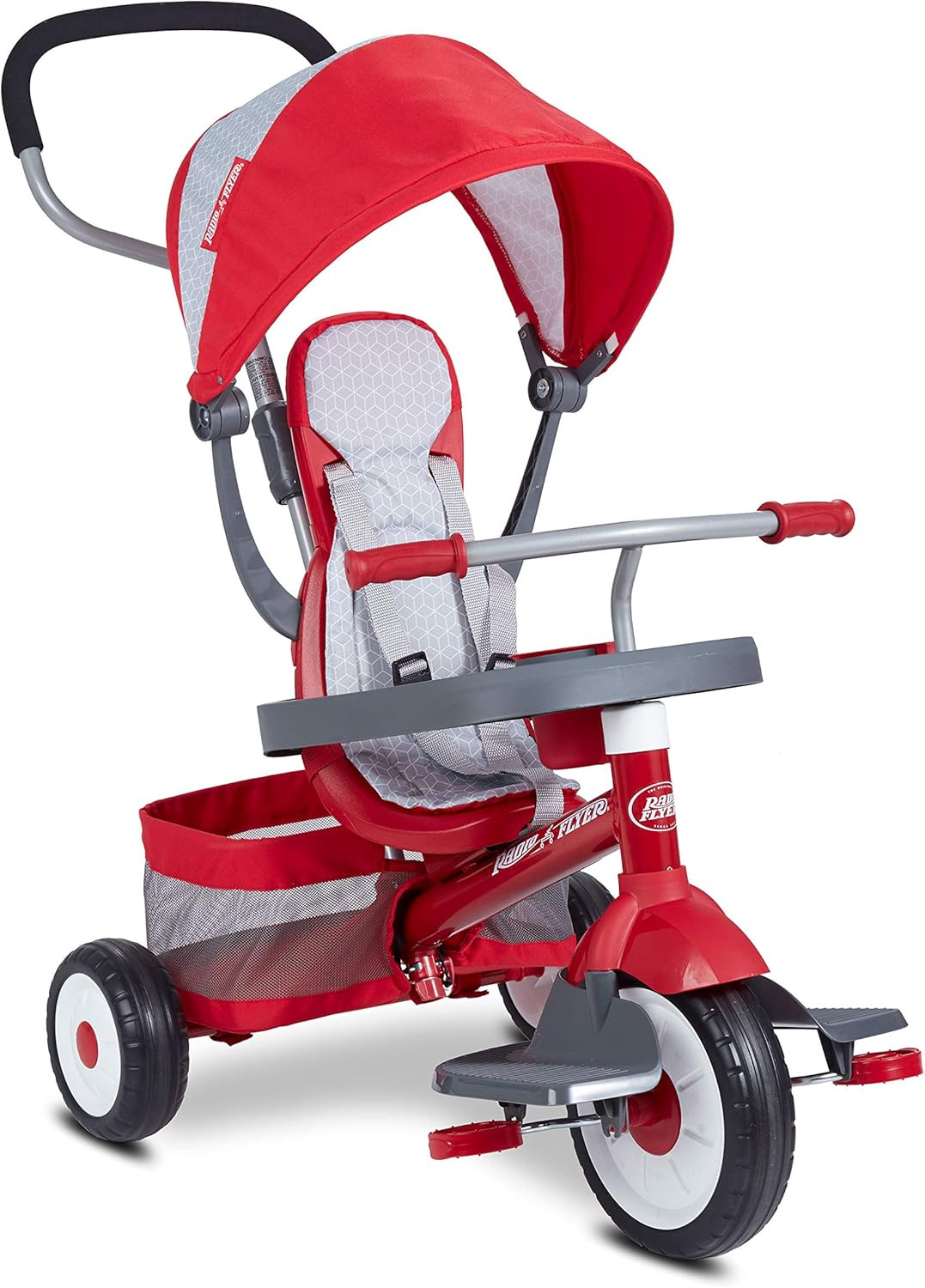 Radio Flyer 4-in-1 Stroll 'N Trike, Toddler Trike, Red Tricycle for Ages 1-5, Toddler Bike | Amazon (US)