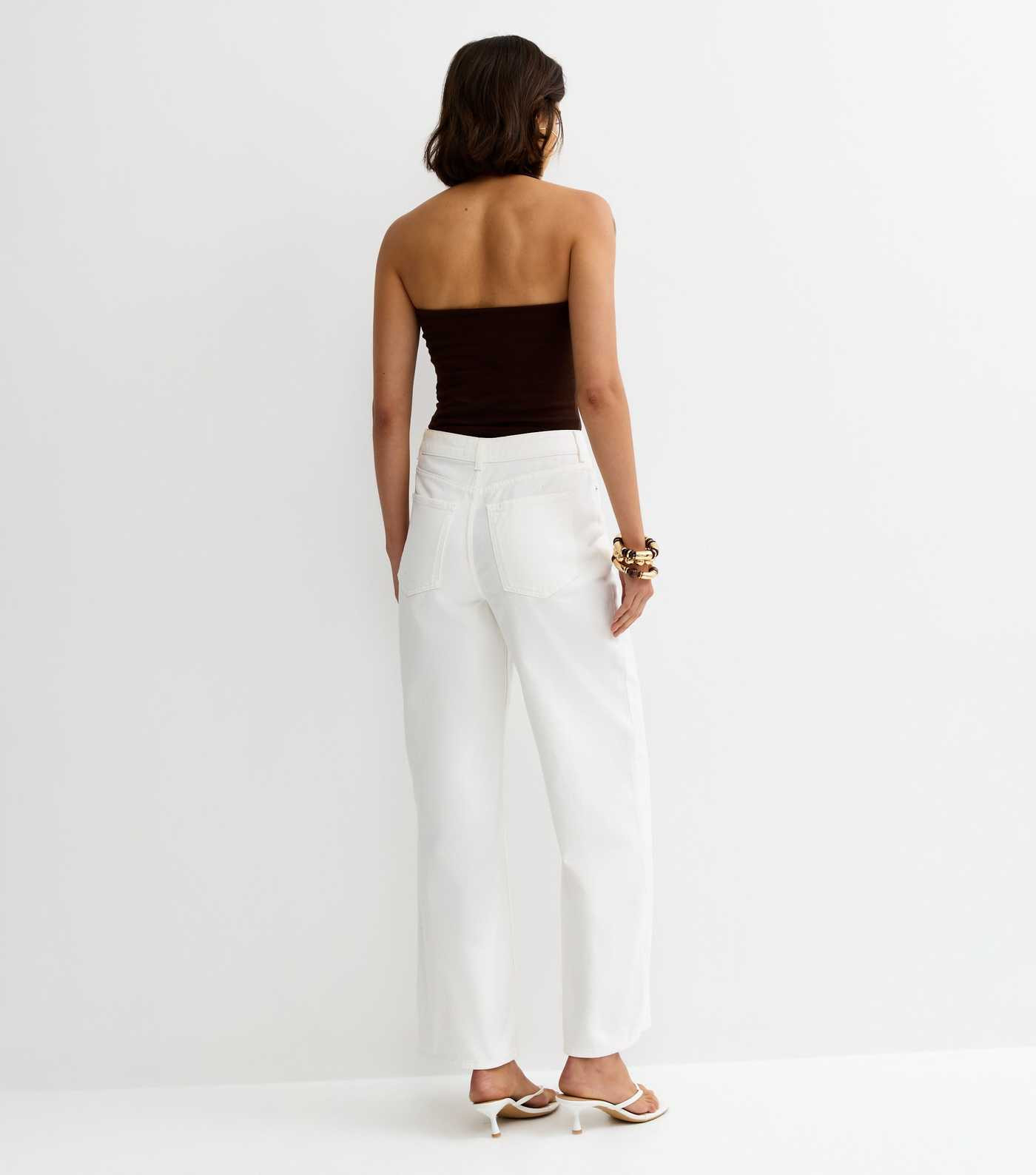 White Adalae High Waisted Wide Leg Jeans | New Look | New Look (UK)