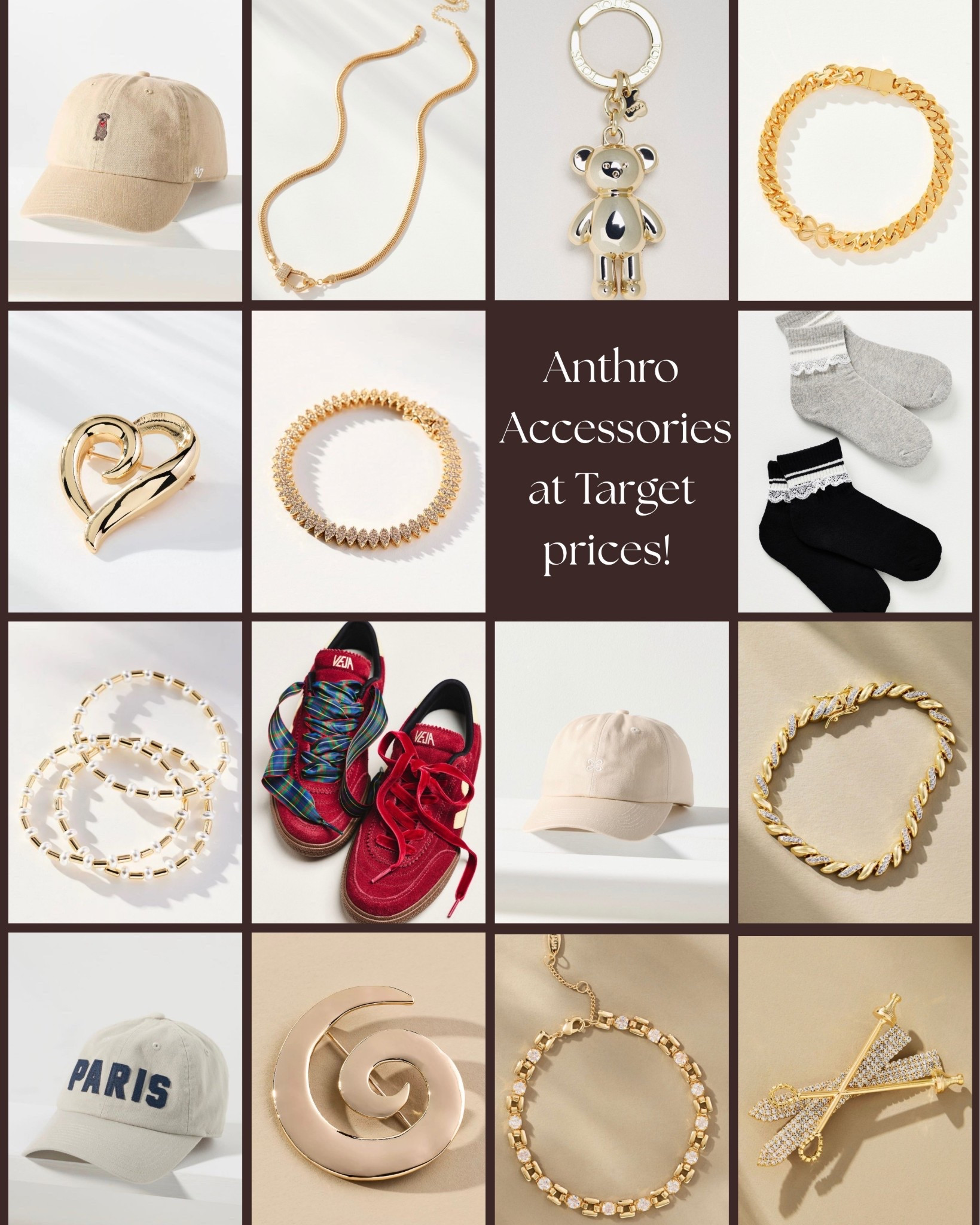 LOVING these Anthro accessories marked down to Target prices. So many bracelets if you’re looking to add to your stack, or brooches if you want to jump on that trend with me.  

#LTKFindsUnder50 #LTKSaleAlert