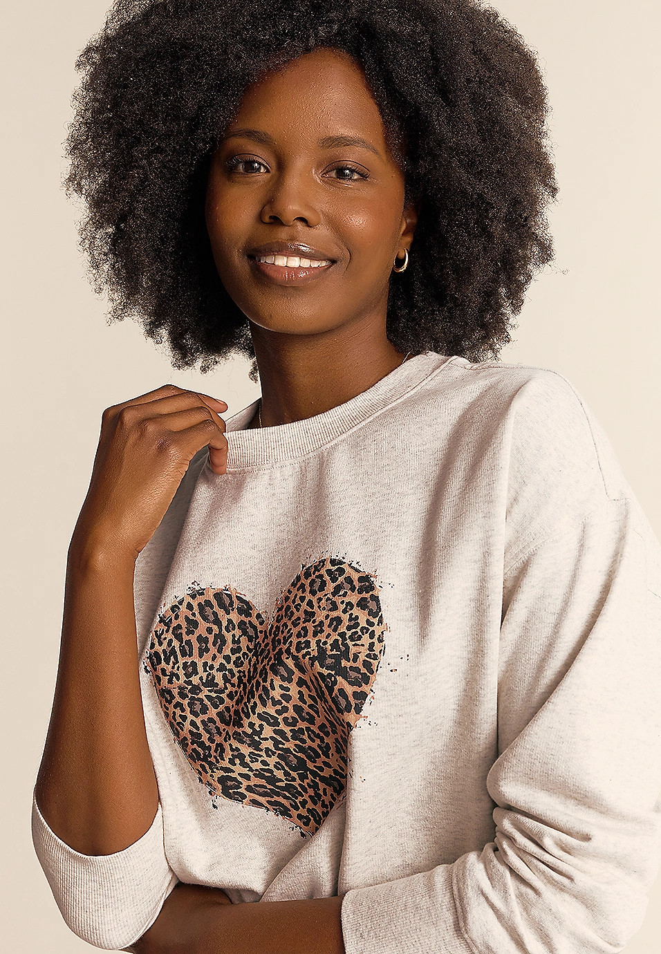 Animal Heart Relaxed Fit Sweatshirt | Maurices