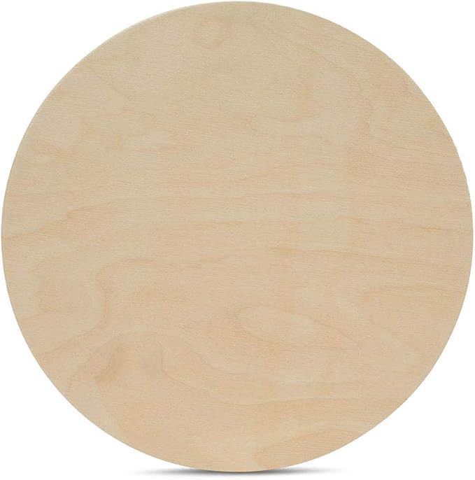 Wood Circles 16 inch 1/2 inch Thick, Unfinished Birch Plaques, Pack of 3 Wooden Circles for Craft... | Amazon (US)