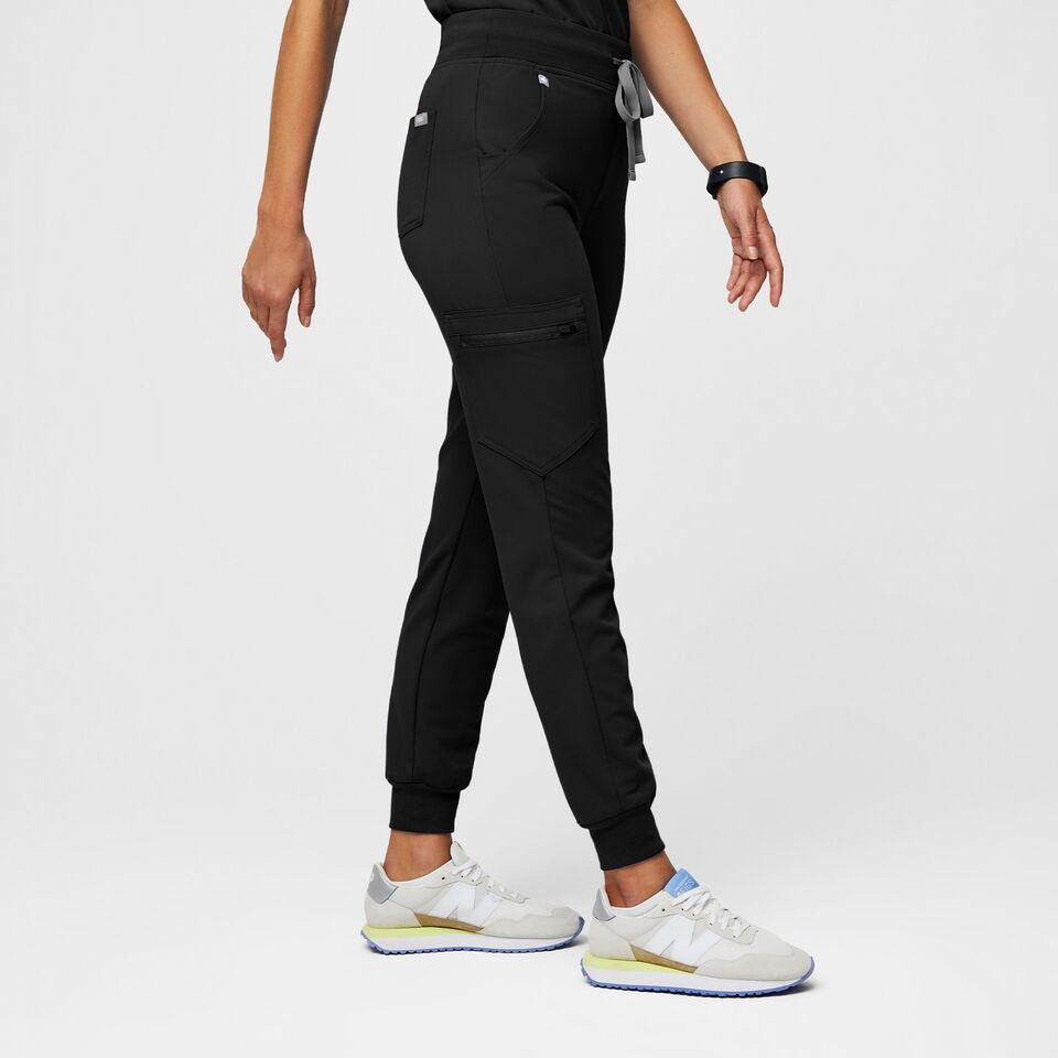 Women’s High Waisted Zamora Jogger Scrub Pants™ - Black · FIGS | FIGS