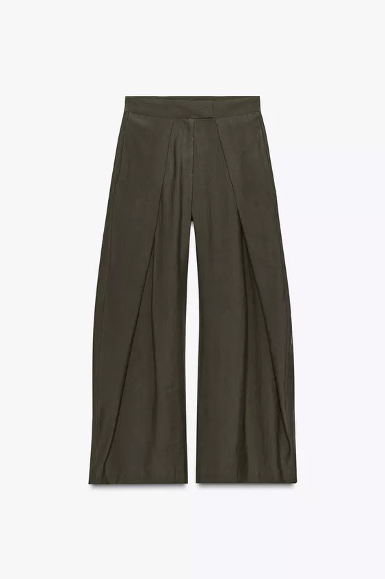 ZW COLLECTION FRONT PLEAT PANTS | Zara US