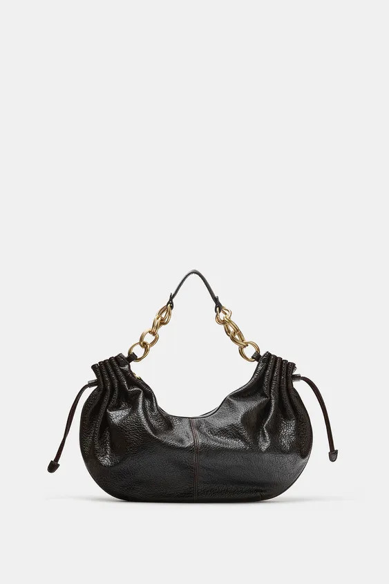 GATHERED SHOULDER BAG | Zara UK