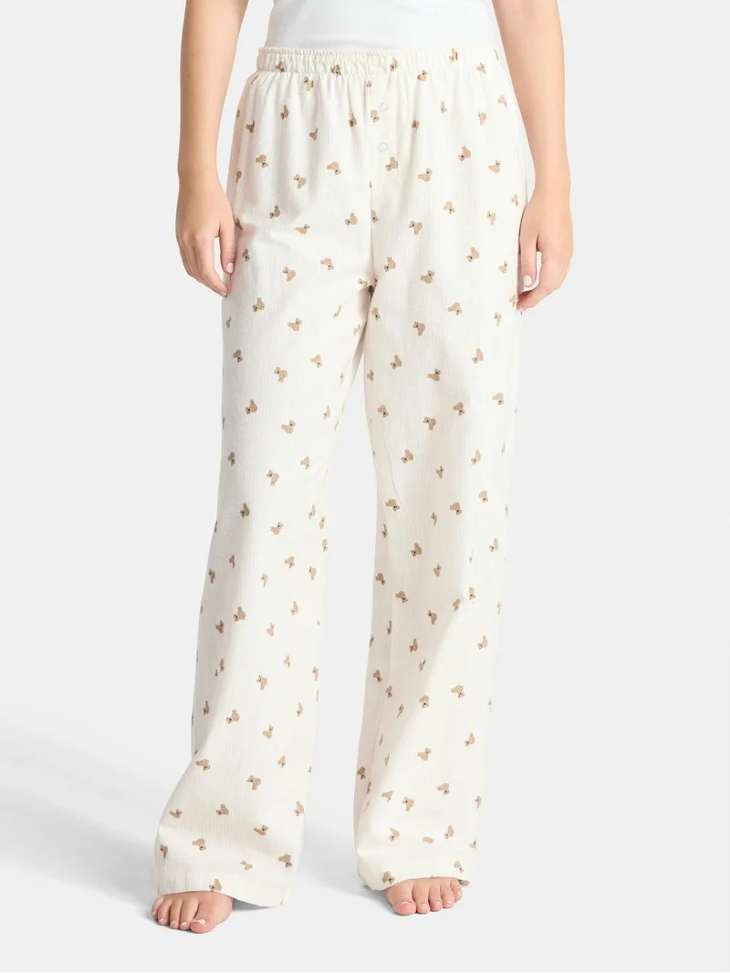 No Boundaries Sleepwear Cotton Boxer Pants, 31'' Inseam, Women’s | Walmart (US)