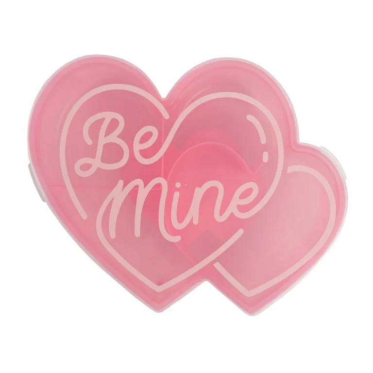 Cook with Color Heart Shaped Snack Box, Reusable Food Storage Container with Lid | Walmart (US)