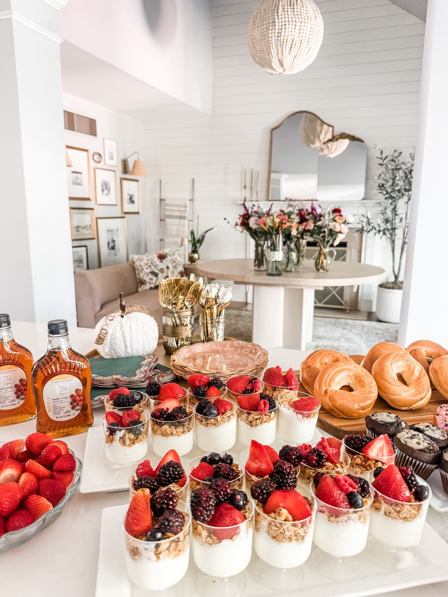 Easy brunch menu
HOCO brunch & bouquet supplies
Mini yogurt parfait cups
Floral tape
Chiffon ribbon
Satin ribbon 
DIY bouquet

#LTKOver40 #LTKParties #LTKHome